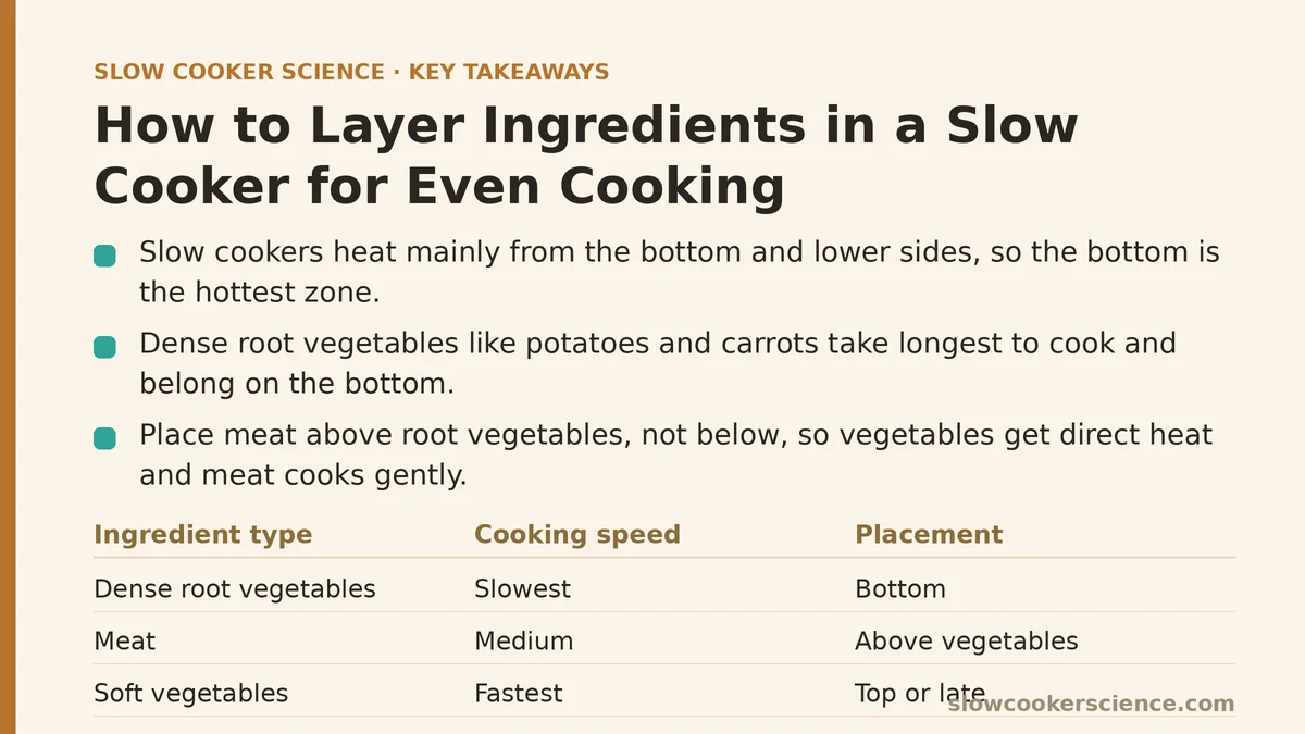 How to Layer Ingredients in a Slow Cooker for Even Cooking