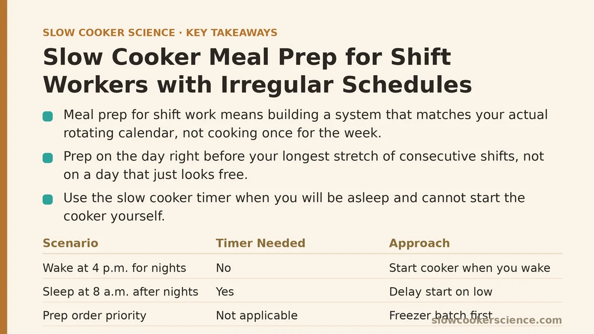 Slow Cooker Meal Prep for Shift Workers with Irregular Schedules