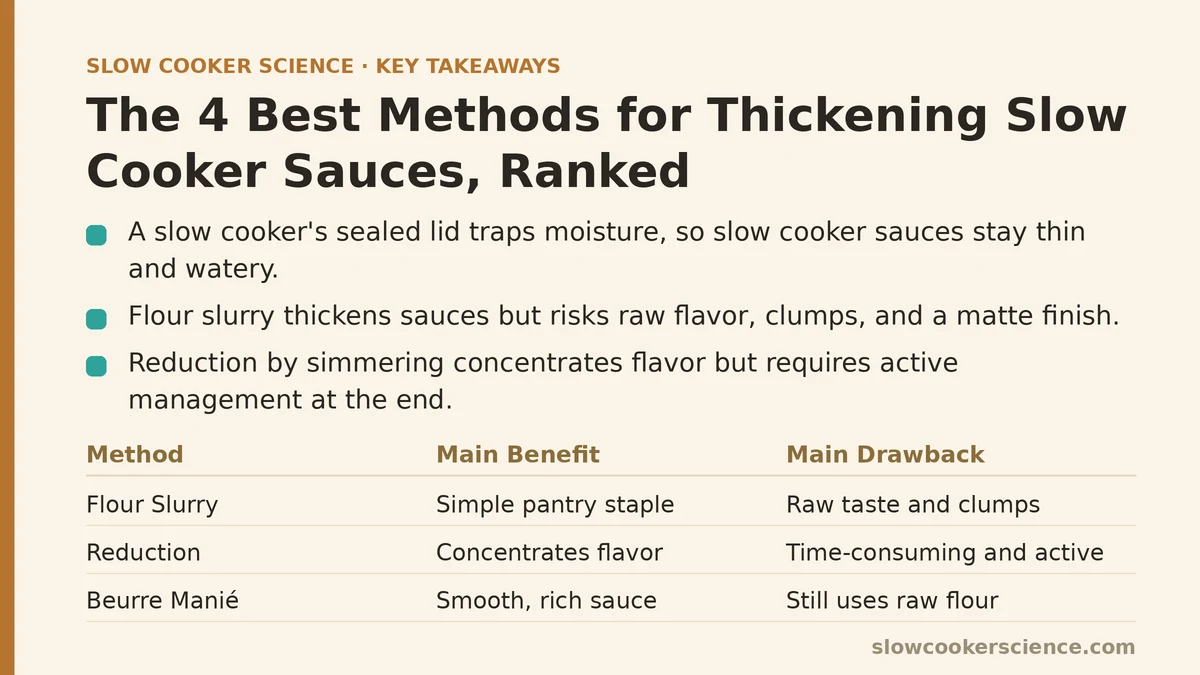The 4 Best Methods for Thickening Slow Cooker Sauces, Ranked